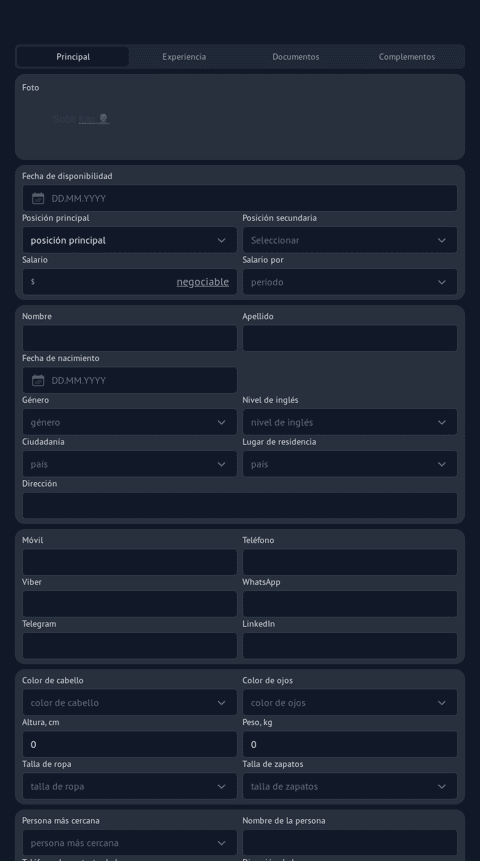 Word o formulario en línea